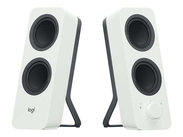Logitech Z207 - Speakers - for PC - 2.0-channel - wireless - Bluetooth - 5 Watt (Total) - white