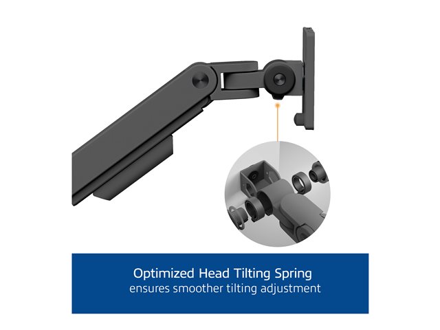 ACT - Mounting kit (monitor arm) - for LCD display - aluminium, plastic, steel - black - screen size: 17\"-49\"