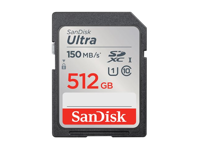 SanDisk Ultra - Flash memory card - 512 GB - Class 10 - SDXC UHS-I