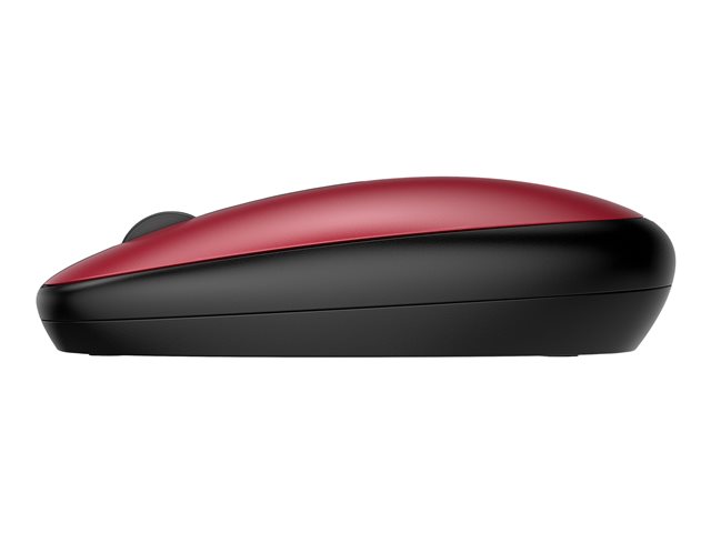 HP 240 - Mouse - right and left-handed - optical - 3 buttons - wireless - Bluetooth 5.1 - USB wireless receiver - sunset red - for Laptop 15