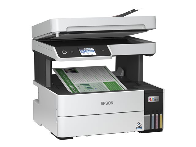 Epson EcoTank ET-5150 - Multifunction printer - colour - ink-jet - A4/Legal (media) - up to 17.5 ppm (printing) - 250 sheets - USB, LAN, Wi-Fi