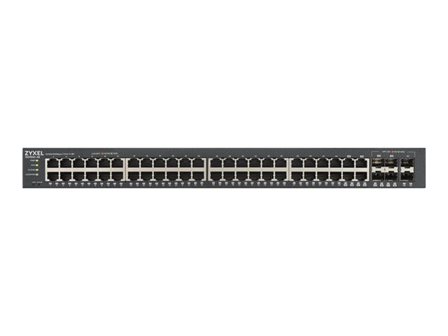 Zyxel GS1920-48v2 - Switch - smart - 48 x 10/100/1000 + 4 x combo Gigabit SFP + 2 x Gigabit SFP - rack-mountable