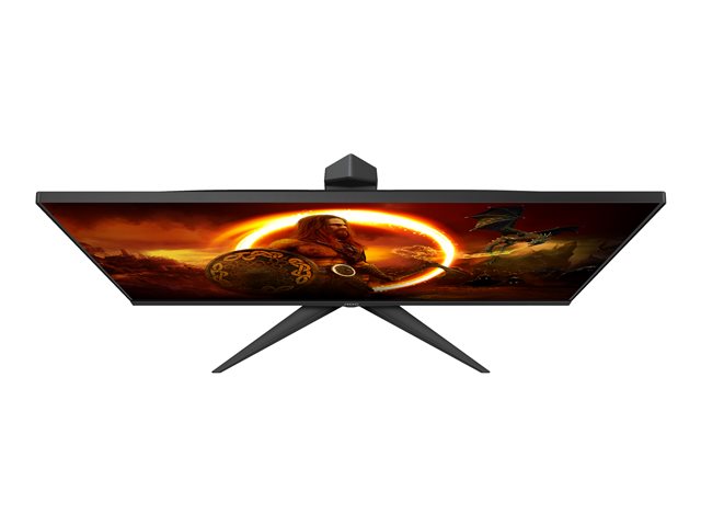 AOC Gaming Q27G2S - G2 Series - LED monitor - gaming - 27" - 2560 x 1440 QHD @ 165 Hz - IPS - 350 cd/m² - 1000:1 - 1 ms - 2xHDMI, DisplayPort - matte black front, matte black/red back side