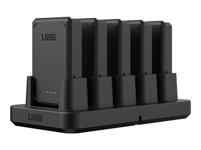 UAG Workflow 5 Slot Battery Charger w/Power supply Black