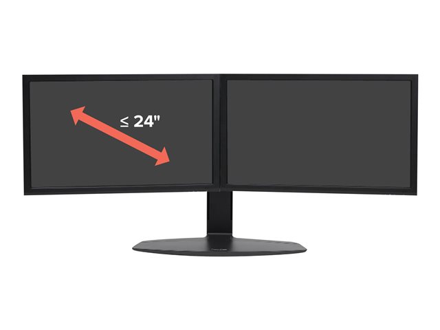 Ergotron Neo-Flex - Stand - for 2 LCD displays - black - screen size: up to 24\" - desktop