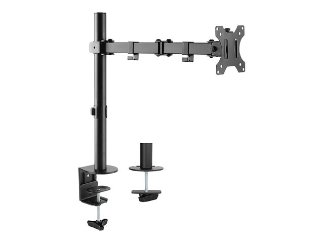 Neomounts FPMA-D550 - Mounting kit - full-motion - for LCD display - steel - black - screen size: 10\"-32\" - clamp mountable, grommet, desk-mountable