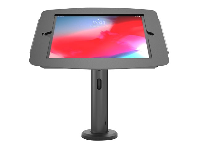 Compulocks iPad Pro 12.9\" (3 - 6th Gen) Space Enclosure Tilting Stand 4\" - Mounting kit (enclosure, pole stand) - for tablet - lockable - high-grade aluminium - black - screen size: 12.9\" - for Apple 12.9-inch iPad Pro (3rd generation, 4th generation
