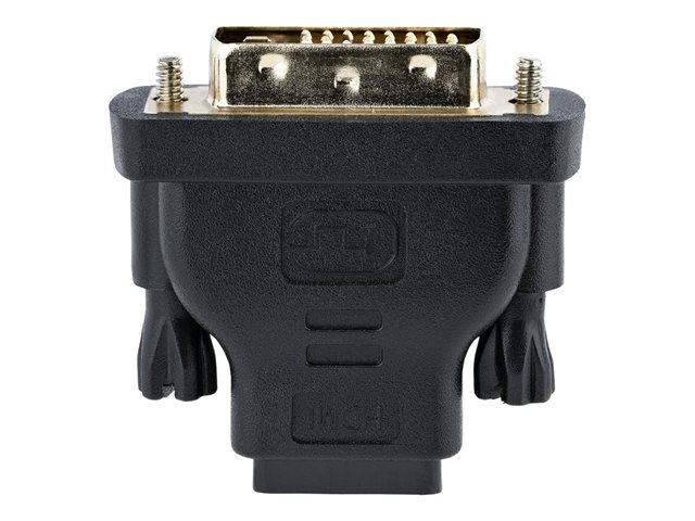 StarTech.com HDMI to DVI-D Video Cable Adapter - F/M - HD to DVI - HDMI to DVI-D Converter Adapter (HDMIDVIFM) - Adapter - dual link - HDMI female to DVI-D male - black - for P/N: HDMM1MP, HDMM2MP, HDMM3MP, RKCOND17HD, SV231DHU34K6, SV231HU34K6, SV43