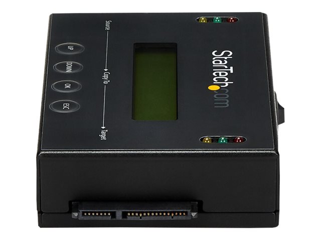 StarTech.com 1:1 Hard Drive Duplicator and Eraser for 2.5\" & 3.5\" SATA HDD SSD - LCD & RS-232 - 14GBpm Duplication Speed - Cloner & Wiper (SATDUP11) - Hard drive duplicator - 2 bays (SATA-600) - for P/N: SVA12M5NA