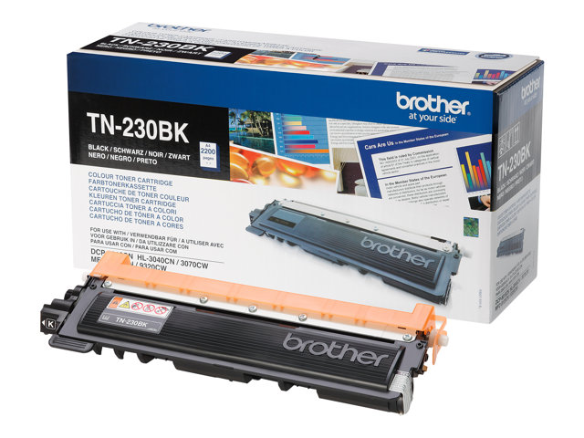 Brother TN230BK - Black - original - toner cartridge - for Brother DCP-9010CN, HL-3040CN, HL-3040CW, HL-3070CW, MFC-9120CN, MFC-9320CN, MFC-9320CW