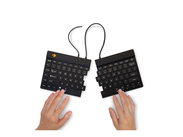 Split Ergonomisch Toetsenbord QWERTY(US) Zwart Bedraad