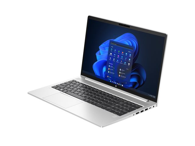 HP ProBook 455 G10 Notebook - 177-degree hinge design - AMD Ryzen 5 - 7530U / up to 4.5 GHz - Win 11 Pro - Radeon Graphics - 16 GB RAM - 512 GB SSD NVMe - 15.6\" IPS 1920 x 1080 (Full HD) - Gigabit Ethernet - Wi-Fi 6E, Bluetooth - pike silver aluminium - kbd: Belgium - with HP Wolf Pro Security Edition (1 year)