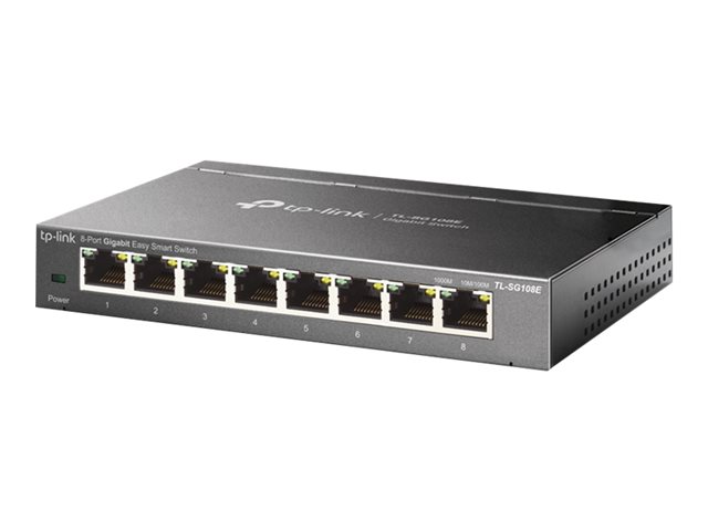 TP-Link JetStream TL-SG108E Easy Smart Switch - Switch - Managed - 8 x 10/100/1000 - desktop