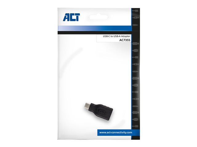 USB-adapter - 24 pin USB-C (M) naar USB type A (V) - USB 3.2 Gen 1 - zwart