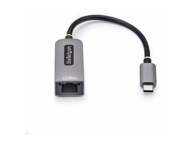 StarTech.com 2.5GbE USB-C to Ethernet Adapter - Network adapter - USB-C 3.2 Gen 1 / Thunderbolt 3 - 10M/100M/1G/2.5 Gigabit Ethernet - space grey