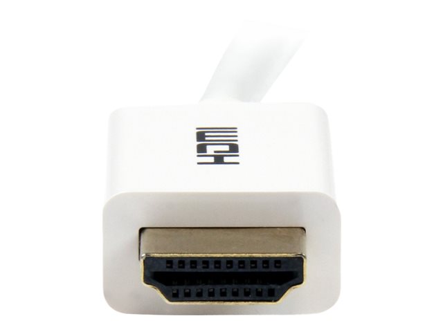 StarTech.com 5m/16 ft CL3 Rated HDMI Cable with Ethernet, In Wall Rated HDMI Cable 4K 30Hz, UHD High Speed HDMI Cable 10.2 Gbps Bandwidth, 4K Ultra HD HDMI 1.4 Video / Display Cable, 30AWG - Long White HDMI Cable - HDMI cable - HDMI male to HDMI male - 5 m - double shielded - white