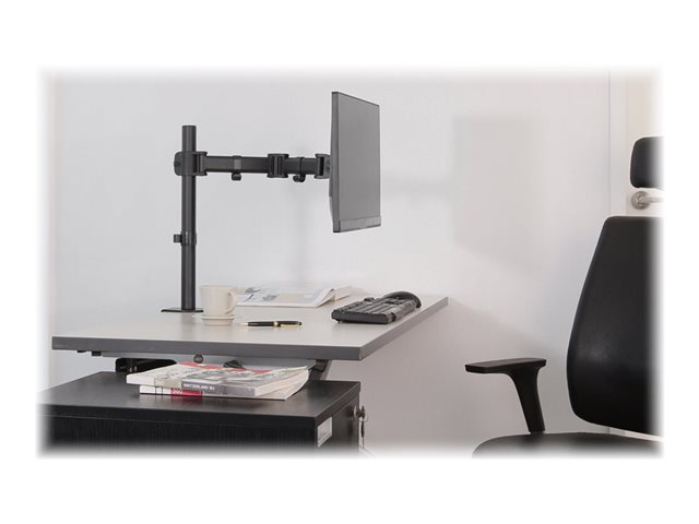 Neomounts NM-D135 - Mounting kit - full-motion - for LCD display - black - screen size: 10\"-30\" - clamp mountable, grommet, desk-mountable