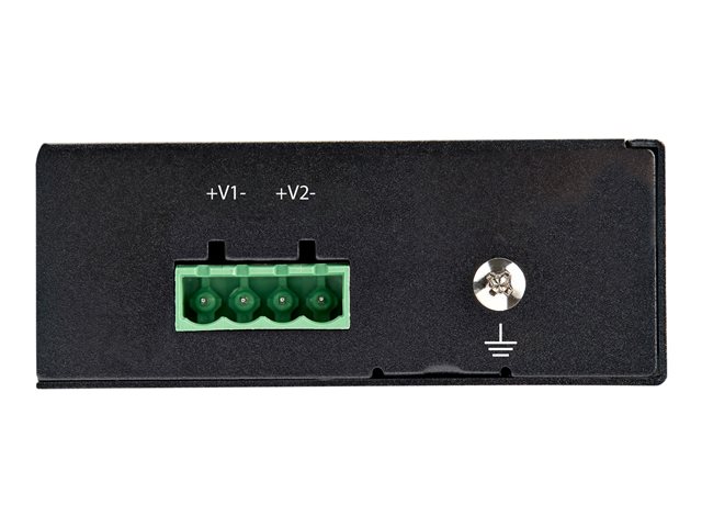 StarTech.com Industrial Gigabit PoE Injector, High Speed/High Power 90W, 802.3bt PoE++ 48V-56VDC DIN Rail UPoE/Ultra Power Over Ethernet Injector Adapter, -40C to +75C, Rugged, Gigabit PoE - 90W PoE++ Injector (POEINJ1G90W) - PoE injector - 90 Watt - output connectors: 2 - black