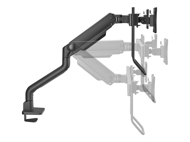Neomounts DS75S-950BL2 NEXT One - Mounting kit (monitor arm, clamp mounting base, grommet mount) - full-motion - for 2 LCD displays - aluminium - black - screen size: 17\"-32\" - desk-mountable
