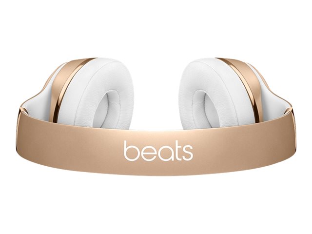 Beats Solo3 - Headphones with mic - on-ear - Bluetooth - wireless - noise isolating - gold