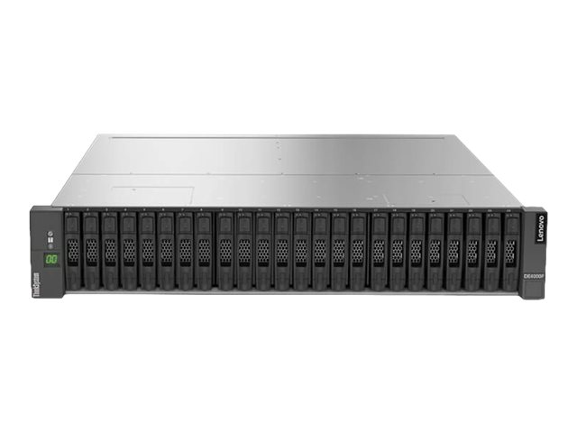 Lenovo ThinkSystem DE4000F 2U24 SFF controller enclosure - Hard drive array - 24 bays (SAS-3) - 16Gb Fibre Channel (external) - rack-mountable - 2U