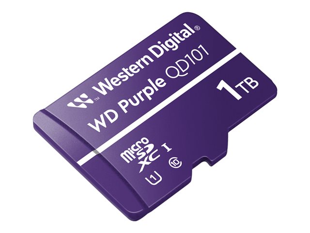 WD Purple - Flash memory card - 1 TB - UHS-I U1 / Class10 - microSDXC - purple