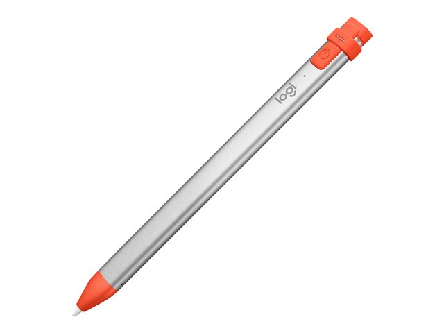 Logitech Crayon - Digital pen - wireless - intense sorbet - for Apple 10.2-inch iPad, 10.5-inch iPad Air (3rd generation), 10.9-inch iPad Air (4th generation, 5th generation), 11-inch iPad Pro, 12.9-inch iPad Pro (3th generation, 4th generation, 5th generation), 9.7-inch iPad (6th generation), iPad mini (6th generation), iPad mini 5 (5th generation)