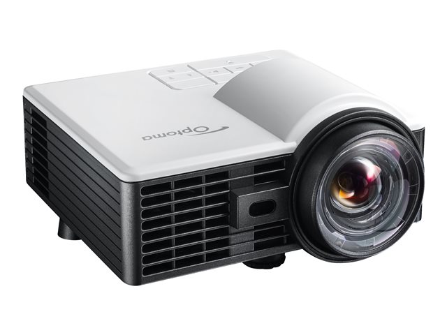 Optoma ML1050ST+ - DLP projector - RGB LED - 3D - 1000 lumens - WXGA (1280 x 800) - 16:10 - 720p - short-throw fixed lens