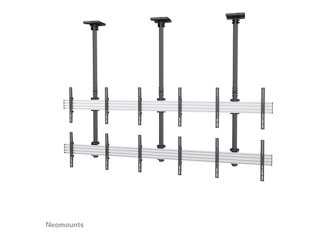 Neomounts NMPRO-C32 - Bracket - fixed - for 3x2 video wall - black - screen size: 32\"-55\" - ceiling mountable