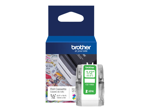 Brother CZ-1002 - Roll (1.2 cm x 5 m) 1 roll(s) continuous labels - for Brother VC-500W