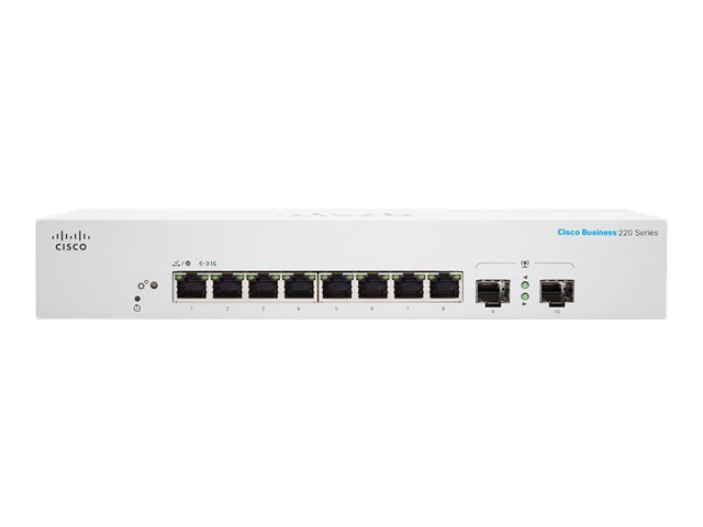 CBS220 Smart 8-port GE Ext PS 2x1G SFP