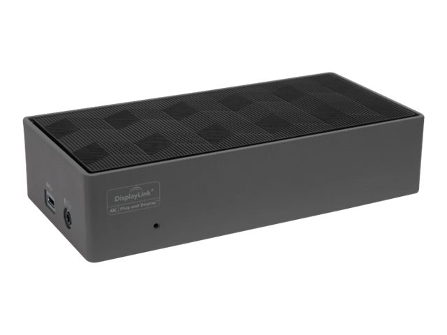 Targus Universal DV4K Docking Station - Docking station - USB-C / Thunderbolt 3 - 2 x HDMI, 2 x DP - 1GbE - Europe