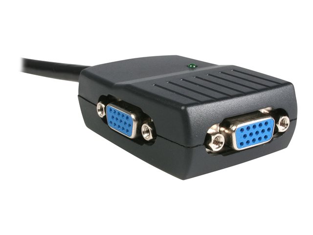 StarTech.com 2 Port VGA Video Splitter - USB Powered - 2048x1536 - VGA Video Monitor Splitter Dual Port (ST122LE) - Video splitter - 2 x VGA - desktop