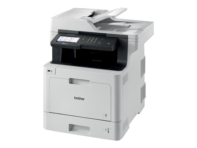 Brother MFC-L8900CDW - Multifunction printer - colour - laser - 215.9 x 355.6 mm (original) - A4/Legal (media) - up to 31 ppm (copying) - up to 31 ppm (printing) - 300 sheets - 33.6 Kbps - USB 2.0, Gigabit LAN, Wi-Fi(n), USB host, NFC