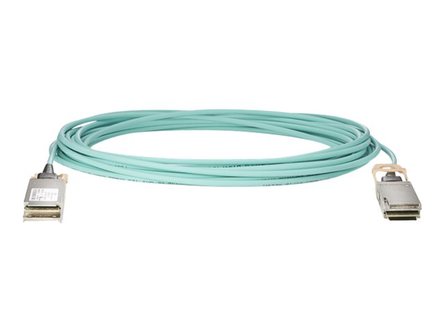 HPE 100Gb Active Optical Cables - Ethernet 100GBase-AOC cable - QSFP28 to QSFP28 - 7 m - fibre optic - active - for HPE SN2010M 25, SN2100M 100, SN2410, SN2410M 25, SN2700M 100, SN3700cM 100