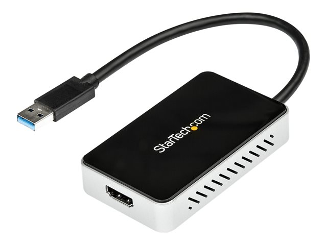 StarTech.com USB 3.0 to HDMI & DVI Adapter with 1x USB Port - External Video & Graphics Card Adapter - Dual Monitor Hub - Supports Windows (USB32HDEH) - Docking station - USB 3.0 - HDMI - TAA Compliant - for P/N: HDDVIMM3, HDMM12, HDMM15, HDMM1MP, HDMM2MP, HDMM3, HDMM3MP, HDMM50A, HDMM6, HDPMM50