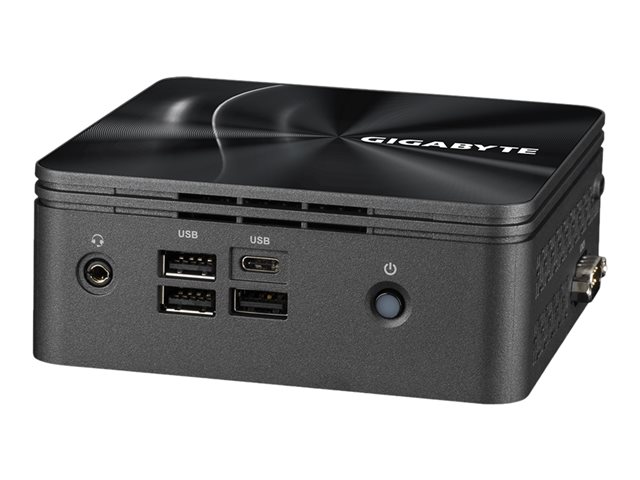 Gigabyte BRIX s GB-BRR3H-4300 (rev. 1.0) - Barebone - Ultra Compact PC Kit 1 x Ryzen 3 4300U / up to 3.7 GHz - RAM 0 GB - Radeon Graphics - 2.5 Gigabit Ethernet, Bluetooth 5.2