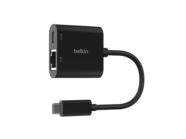 Belkin - Network adapter - USB-C - Gigabit Ethernet x 1 + USB-C (power only) x 1