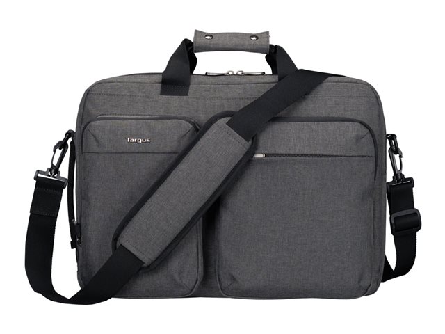 15-16- HYBRID BRIEFCASE BACKPACK - GREY