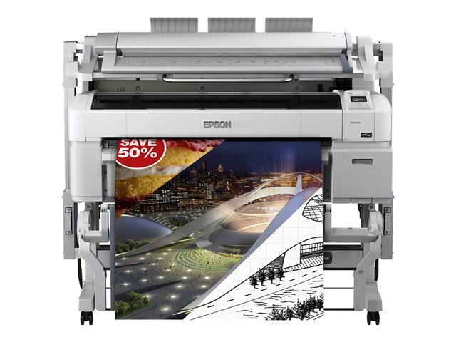 Epson SureColor SC-T5200MFP - 36\" multifunction printer - colour - ink-jet - 965.2 x 2438.4 mm (original) - Roll (91.4 cm) (media) - up to 0.46 min/page (printing) - USB 2.0, Gigabit LAN