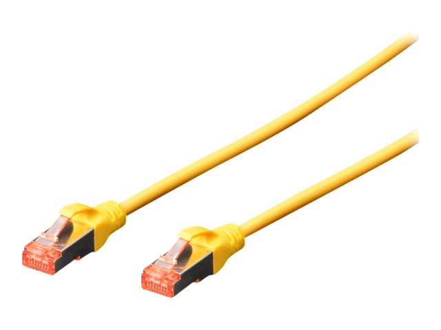 CAT 6 S-FTP PATCH CORD CU LSZH AWG 27/7 LENGTH 10 M 5 PIECES COLOR YELLOW