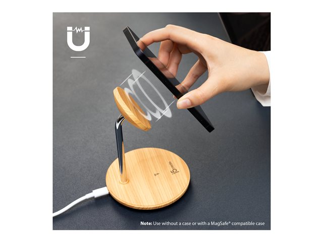 Wood Grain 2-in-1 Magnetic Wireless Char