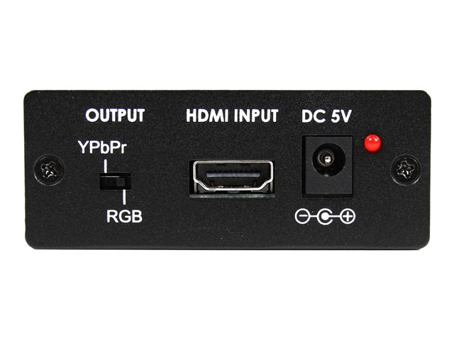 StarTech.com HDMI� to VGA Video Adapter Converter with Audio - HD to VGA Monitor 1920x1200 1080p - HDMI to VGA HD15 (HDMI2VGA) - Video converter - HDMI - component video, VGA - black