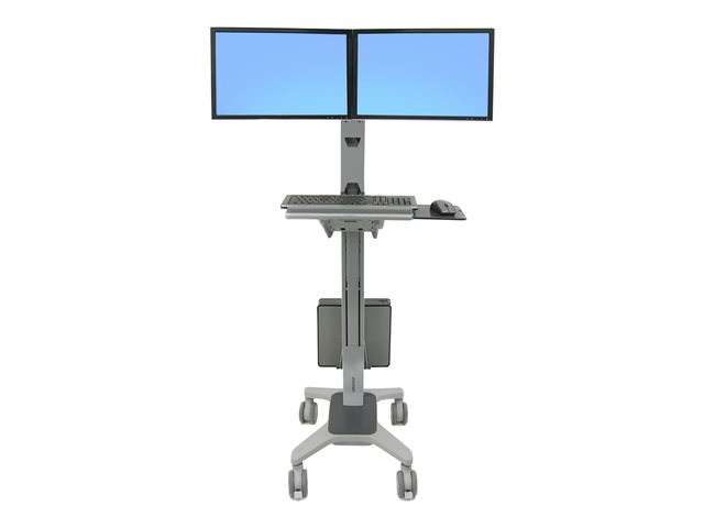 Neo-Flex Dual LCD Wideview Mobile Workspace Cart