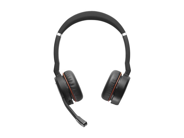 Evolve 75 UC Stereo Headset - Zwart / Rood