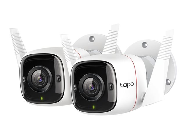 Tapo C310 V2 - Network surveillance camera - outdoor - weatherproof - colour (Day&Night) - 3 MP - 2304 x 1296 - 1296p - fixed focal - audio - wireless - Wi-Fi - 2.4GHz radio - H.264 (pack of 2)