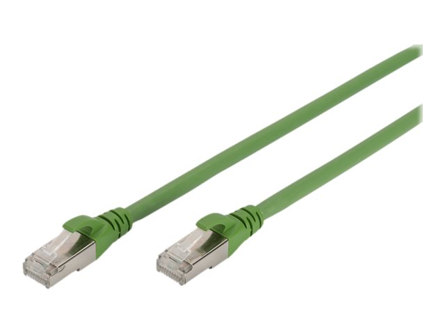 CAT 6A S/FTP PATCHCORD PUR(TPU)LENGTH 15.00 M COLOR GREEN