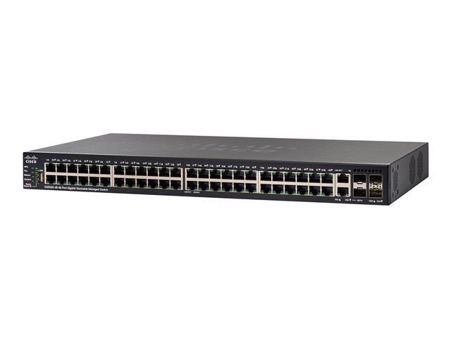 Cisco 550X Series SG550X-48 - Switch - L3 - Managed - 48 x 10/100/1000 + 2 x 10 Gigabit SFP+ (uplink) + 2 x combo 10GBase-T (uplink) - rack-mountable - refurbished