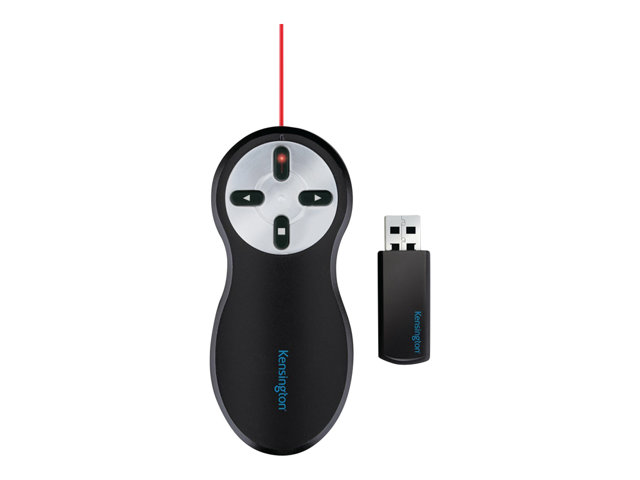 Kensington Si600 Wireless Presenter with Laser Pointer - Presentation remote control - 4 buttons - RF - black