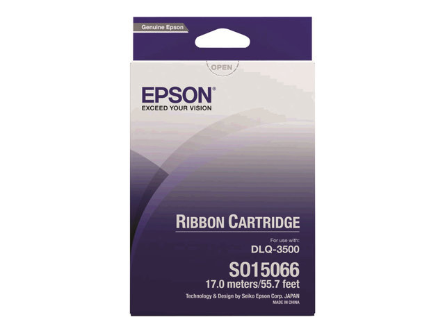 Epson - Black - 16.75 m - printer fabric ribbon - for DLQ 3000, 3000+, 3500, 3500II, 3500IIN